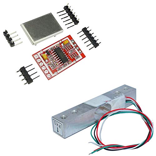 Aihasd 5KG Digitale Wägezelle Gewichtssensor Tragbar Elektronische Küchenwaage + HX711 AD Wägesensoren Wägemodul Metallschild Für Arduino von Aihasd