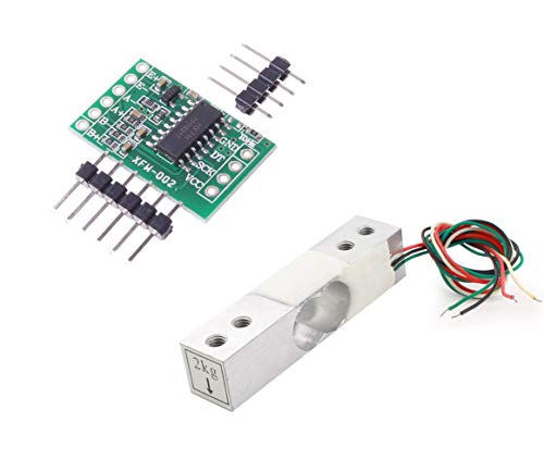 Aihasd Digitale Wägezelle Gewichtssensor 2KG Tragbar Elektronische Küchenwaage + HX711 Wägesensoren Ad modul Für arduino von Aihasd