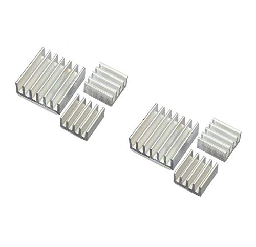easywordmall 3 Pure Aluminium Kühlkörper Set Kit Chip für Raspberry Pi von Aihasd