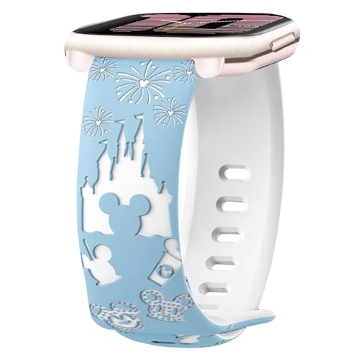 AiiBowy 20mm Armband Kompatibel mit Amazfit Active 2/Active/GTR Mini/GTS 4 Mini/GTS 4/Bip 3 Pro/Bip 3, Verstellbares Silikon Ersatzarmband für Amazfit GTS 3/GTS 2e/GTS 2/GTR 42mm Blau+Weiß von AiiBowy