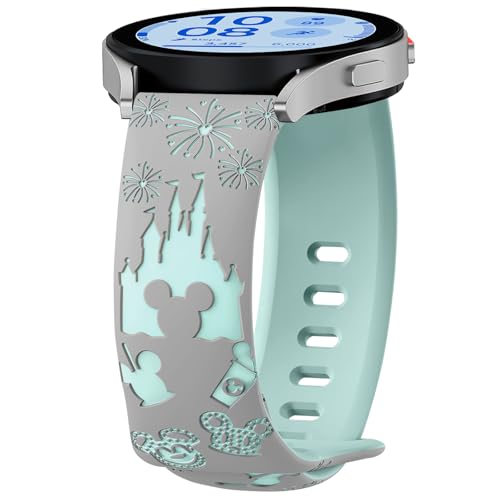 AiiBowy 20mm Armband Kompatibel Mit Samsung Galaxy Watch FE/7/6/5 40mm 44mm, Verstellbares Silikon Ersatzarmband für Watch 6 Classic 43mm 47mm/5 Pro 45mm Grau+Blau AiiBowy 20mm Armband Kompatibel Mit Samsung Galaxy Watch FE/7/6/5 40mm 44mm, Verstellbares Silikon Ersatzarmband für Watch 6 Classic 43mm 47mm/5 Pro 45mm Grau+Blau von AiiBowy