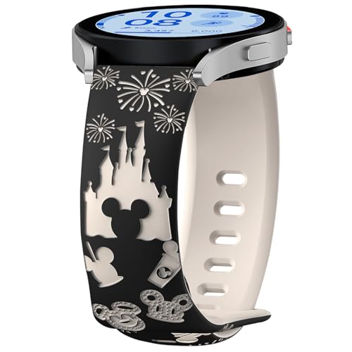AiiBowy 20mm Armband Kompatibel mit Samsung Galaxy Watch FE/Galaxy Watch 7/6/5 40mm 44mm, Adjustable Silikon Ersatzarmband für Galaxy Watch 6 Classic 43mm 47mm/Watch 5 Pro 45mm Schwarz+Sternenlicht AiiBowy 20mm Armband Kompatibel mit Samsung Galaxy Watch FE/Galaxy Watch 7/6/5 40mm 44mm, Adjustable Silikon Ersatzarmband für Galaxy Watch 6 Classic 43mm 47mm/Watch 5 Pro 45mm Schwarz+Sternenlicht von AiiBowy
