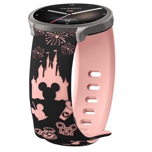 AiiBowy 22mm Armband Kompatibel mit Amazfit Bip 6/Balance/Bip 5/Amazfit Bip 5 Unity/Cheetah Pro/Cheetah/GTR 4, Adjustable Silikon Ersatzarmband für Amazfit GTR 3 Pro/GTR 3 Schwarz+Rosa AiiBowy 22mm Armband Kompatibel mit Amazfit Bip 6/Balance/Bip 5/Amazfit Bip 5 Unity/Cheetah Pro/Cheetah/GTR 4, Adjustable Silikon Ersatzarmband für Amazfit GTR 3 Pro/GTR 3 Schwarz+Rosa von AiiBowy