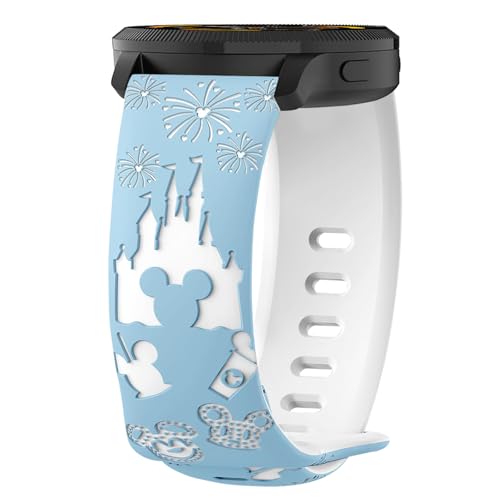 AiiBowy 22mm Armband Kompatibel mit Garmin Venu 3 45mm/Garmin Forerunner 265/Garmin Forerunner 255/Garmin vivoactive 4, Adjustable Silikon Ersatzarmband für Garmin Venu 2/Active Blau+Weiß AiiBowy 22mm Armband Kompatibel mit Garmin Venu 3 45mm/Garmin Forerunner 265/Garmin Forerunner 255/Garmin vivoactive 4, Adjustable Silikon Ersatzarmband für Garmin Venu 2/Active Blau+Weiß von AiiBowy