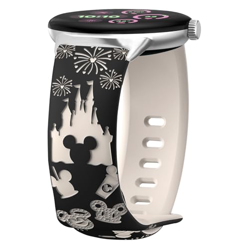 AiiBowy Armband Kompatibel mit Google Pixel Watch 3 41mm/Google Pixel Watch 2/Google Pixel Watch 1, Gravierte Adjustable Silikon Ersatzarmband für Google Pixel Watch 3 41mm Schwarz+Sternenlicht AiiBowy Armband Kompatibel mit Google Pixel Watch 3 41mm/Google Pixel Watch 2/Google Pixel Watch 1, Gravierte Adjustable Silikon Ersatzarmband für Google Pixel Watch 3 41mm Schwarz+Sternenlicht von AiiBowy