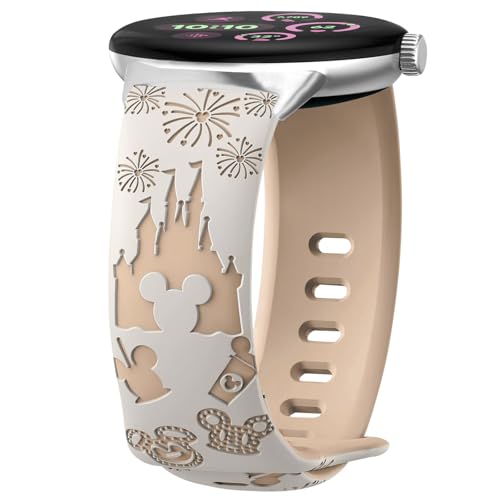 AiiBowy Armband Kompatibel mit Google Pixel Watch 3 41mm/Google Pixel Watch 2/Google Pixel Watch 1, Gravierte Adjustable Silikon Ersatzarmband für Google Pixel Watch 3 41mm Sternenlicht+Milchtee AiiBowy Armband Kompatibel mit Google Pixel Watch 3 41mm/Google Pixel Watch 2/Google Pixel Watch 1, Gravierte Adjustable Silikon Ersatzarmband für Google Pixel Watch 3 41mm Sternenlicht+Milchtee von AiiBowy