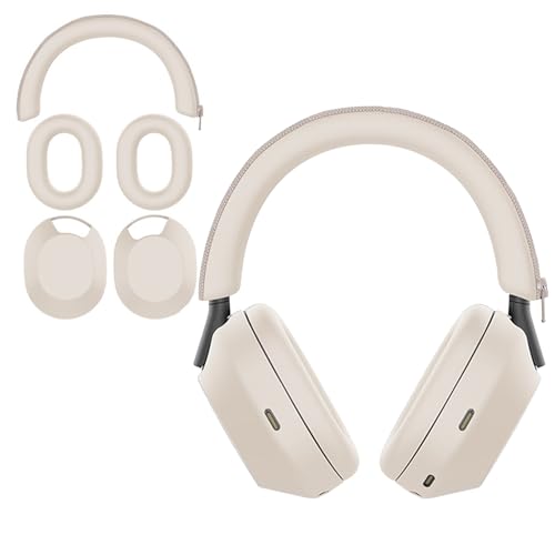 Aiivioll Schutzhülle 3-teiliges Set für Sony WH-1000XM5 Kopfhörer, Silikon Kopfhörerabdeckung Sony XM5 EarPad Cover/Ear Cover/Headband Cover | Protektoren Abdeckungen schweißfest & leicht waschbar Aiivioll Schutzhülle 3-teiliges Set für Sony WH-1000XM5 Kopfhörer, Silikon Kopfhörerabdeckung Sony XM5 EarPad Cover/Ear Cover/Headband Cover | Protektoren Abdeckungen schweißfest & leicht waschbar von Aiivioll