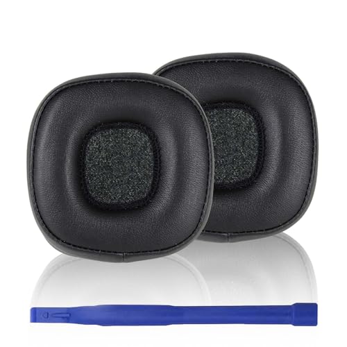 Aiivioll Austauschbare Ohrpolster/Kopfhörer/Memory Foam Protein Leder/Ohrpolster Kompatibel mit Marshall Major 4 Bluetooth Kopfhörer (schwarz) von Aiivioll