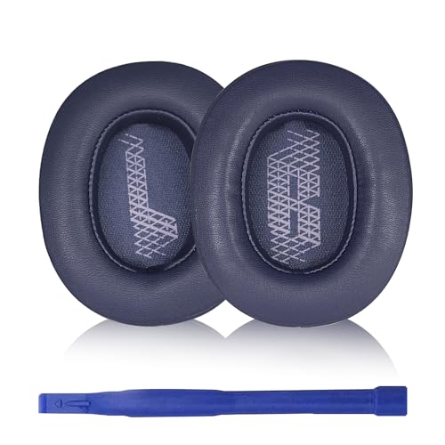 Aiivioll Ersatz Ohrpolster Kompatibel mit JBL LIVE 500BT Wireless Over-Ear-Kopfhörern Ohrpolster Headset Ohrpolster Protein PU-Leder-Ohrpolster Reparaturteile(Blau) von Aiivioll