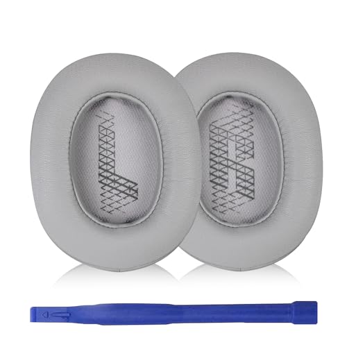 Aiivioll Ersatz Ohrpolster Kompatibel mit JBL LIVE 500BT Wireless Over-Ear-Kopfhörern Ohrpolster Headset Ohrpolster Protein PU-Leder-Ohrpolster Reparaturteile(Grau) von Aiivioll