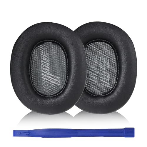 Aiivioll Ersatz Ohrpolster Kompatibel mit JBL LIVE 500BT Wireless Over-Ear-Kopfhörern Ohrpolster Headset Ohrpolster Protein PU-Leder-Ohrpolster Reparaturteile(Schwarz) von Aiivioll