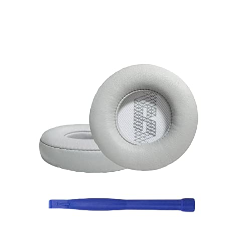 Aiivioll Ersatz Ohrpolster Kompatibel mit JBL Live 400BT Wireless Over-Ear-Kopfhörern Ohrpolster Headset Ohrpolster Protein PU-Leder-Ohrpolster Reparaturteile(Grau) von Aiivioll