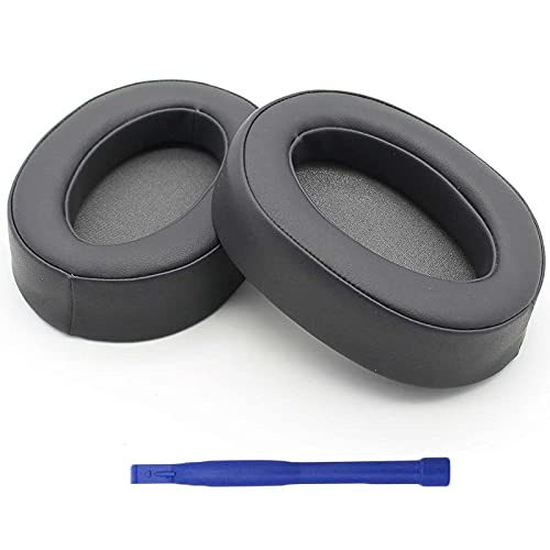 Aiivioll Ersatz-Ohrpolster Kompatibel mit Sony MDR-100ABN WH-H900N Kopfhörern Ohrpolster Ohrpolster, Ohrmuscheln, Ohrpolster Protein PU-Leder-Ohrpolster Reparaturteile(Dark Grey) von Aiivioll