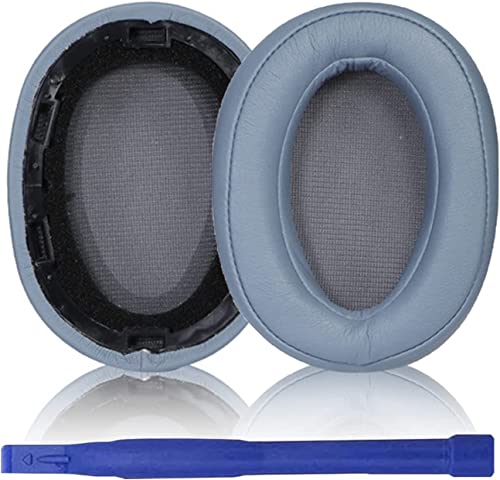 Aiivioll Ersatz-Ohrpolster Kompatibel mit Sony MDR-100ABN WH-H900N Kopfhörern Ohrpolster Ohrpolster, Ohrmuscheln, Ohrpolster Protein PU-Leder-Ohrpolster Reparaturteile(Moonlight Blue) von Aiivioll