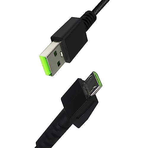Aiivioll Kabellose Maus, USB-Ladekabel, 1,8 m, für Razer Viper Ultimate, für Basilisk Snake Ultimate, Viper V2 Professional, mit Nylon-geflochtenem Kabel, langlebig und schnell von Aiivioll