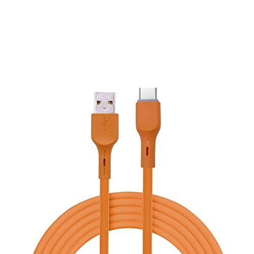 Aiivioll -JBL Typ C Ladekabel kompatibel mit JBL Charge 4, Flip 5, Pulse 4, JR POP, Endurance Peak, JBLCHARGE4BLKAM Wireless Bluetooth Kopfhörer Lautsprecher Ladekabel (1 m) Orange von Aiivioll