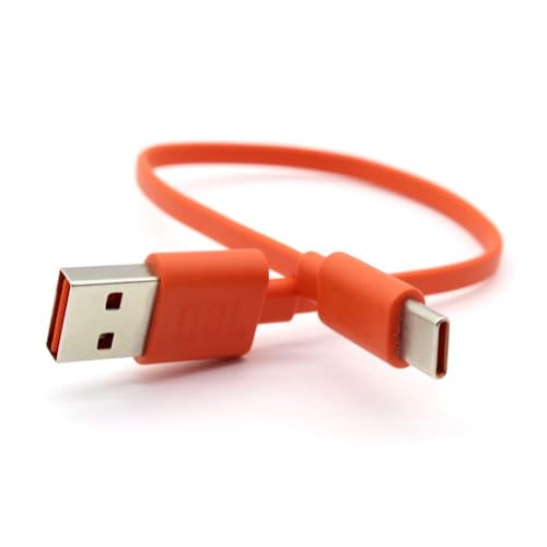 Aiivioll - Typ C Ladekabel kompatibel mit JBL Go3, Charge 4/5, Flip 6, Pulse 5, Clip4, JR POP, Endurance Peak, JBLCHARGE4BLKAM Wireless Bluetooth Kopfhörer Lautsprecher Ladekabel (25 cm/orange) von Aiivioll