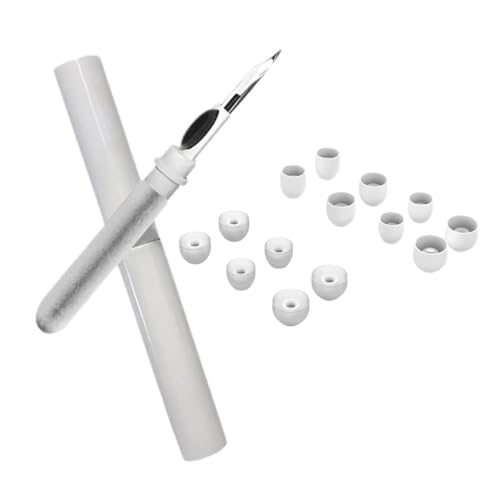 Aiivioll WF-1000XM4 Silikon-Ohrstöpsel-Zubehör, kompatibel mit Sony WF-1000XM3 und WF-1000XM4 Kopfhörern, Silikon-Ersatz-Ohrstöpsel mit Reinigungsstift (Weiß) von Aiivioll