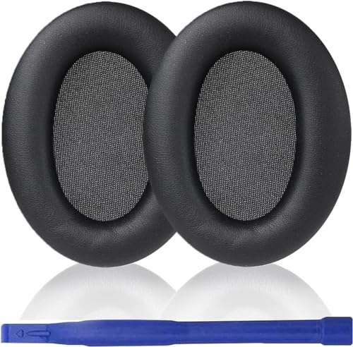 Aiivioll WH-1000XM3 Ohrpolster, Kompatibel mit Sony WH-1000XM3 Over-Ear-Kopfhörern, Headset Ohrpolster Ersatzteile, Memory Foam Protein Leder-Ohrpolster,Ohrmuscheln, Reparaturteile(Schwarz) von Aiivioll