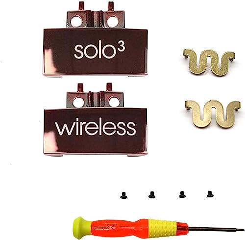 Ersatz-Kopfbügelscharnier Clip Cover + Pin Reparatur Teile Kits Set Zubehör kompatibel mit Solo3 Wireless Solo2 Wireless Over-Ear-Kopfhörer (Roségold) von Aiivioll