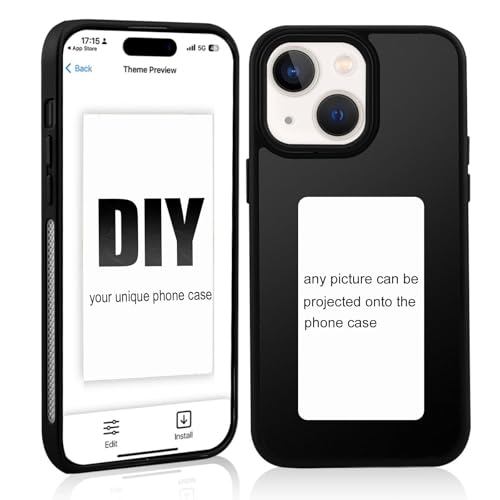 Verbesserte Version Tintenbildschirm-Smartphone-Hülle, kompatibel mit iPhone 15 PRO Max, DIY-Bilder, NFC-Übertragung, langlebiges Display (Schwarz, für iPhone 15 Pro Max) von Aikelai