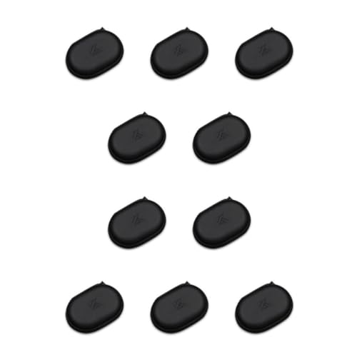 Ailan 10 Satz von KZ Kopfhörer Fall Oval Form Aufbewahrungsbox Tasche Tragbare Tasche Staubdicht Schutz Halter Headset Ersatz Zubehör, 10Satz von Ailan