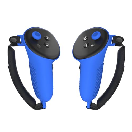 Ailan 2 Stück/Lot VR Touch Controller Silikonhülle rutschfest für verbesserten Halt und Kontrolle, Premium Silikagel Vollschutz, Blau von Ailan