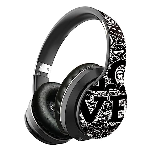 Ailan Bluetooth kompatibler 5.0 Kopfhörer mit Geräuschunterdrückung, schnelle Geschwindigkeit, geringe Verzögerung, USB Aufladung, kabelloses Headset Zubehör, Schwarzes Silber von Ailan