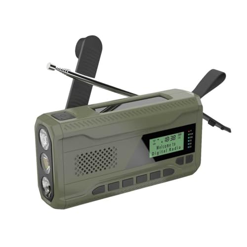 Ailan Digitalanzeige Solarbetriebenes Notfallradio mit Taschenlampe Tragbare Handkurbel Powerbank Wettervorhersage Outdoor Ausrüstung Ailan Digitalanzeige Solarbetriebenes Notfallradio mit Taschenlampe Tragbare Handkurbel Powerbank Wettervorhersage Outdoor Ausrüstung von Ailan