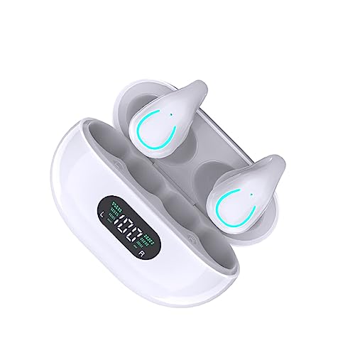 Ailan Drahtlose Kopfhörer Bluetooth kompatibel 5,3 Kopfhörer Headset Sport Ohrhörer Wasserdicht Staubdicht Sound Earcuffs, Weiss von Ailan