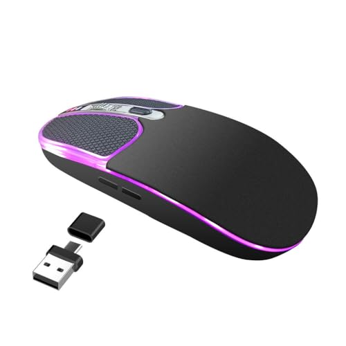 Ailan Drahtlose Maus, tragbar und leise für geräuschloses Computing. Robuste und langlebige, leise Computermaus aus ABS. Leise Maus, Schwarz von Ailan