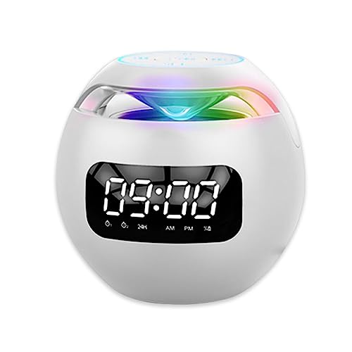 Ailan Drahtloser Bluetooth kompatibler Lautsprecher Stereo Sound Radio TF Karte Freisprecheinrichtung LED Lichtwecker Heimmusik Zubehör, Typ 2 von Ailan