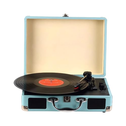 Ailan Drei Gang Grammophon Player, unterstützt 7/10/12 Zoll Vinyl Plattenspieler, Plattenspieler, Plattenspieler, Blau Ailan Drei Gang Grammophon Player, unterstützt 7/10/12 Zoll Vinyl Plattenspieler, Plattenspieler, Plattenspieler, Blau von Ailan