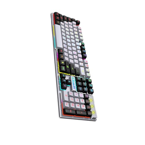 Ailan Farbenfrohe, passende USB Tastatur, mechanische Regenbogen Hintergrundbeleuchtung, fließend Tastaturen mit unterstützender Tastatur, PC Notebook von Ailan