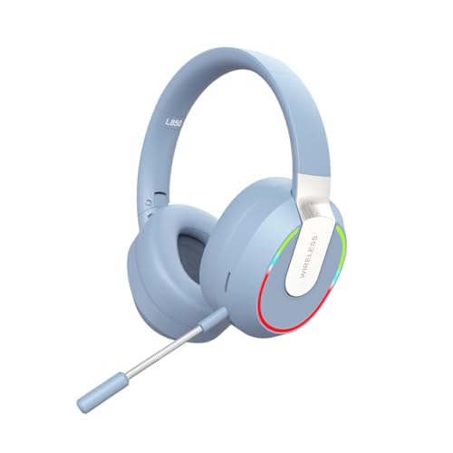 Ailan Gamer Kopfhörer mit High Fidelity Sound in der Gaming Rauschunterdrückungsfunktion ABS, angenehm zu tragen, Blau von Ailan