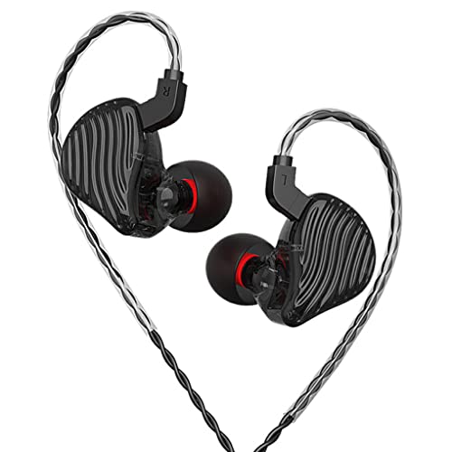 Ailan In Ear Smartphone Ohrhörer, kabelgebunden, 3,5 mm, Geräuschunterdrückung, dynamischer, tragbarer Musik Bass Computer Headset, Schwarz/Standard von Ailan