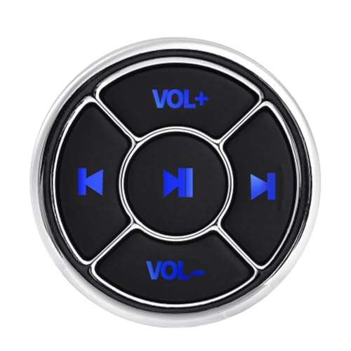 Ailan Kabellose Multimedia Taste, Fernbedienung, Schnappverschluss für einfache Handhabung, Aufwachen in 0,5 Sekunden, Mobile Fernbedienung, Knopf Silber von Ailan