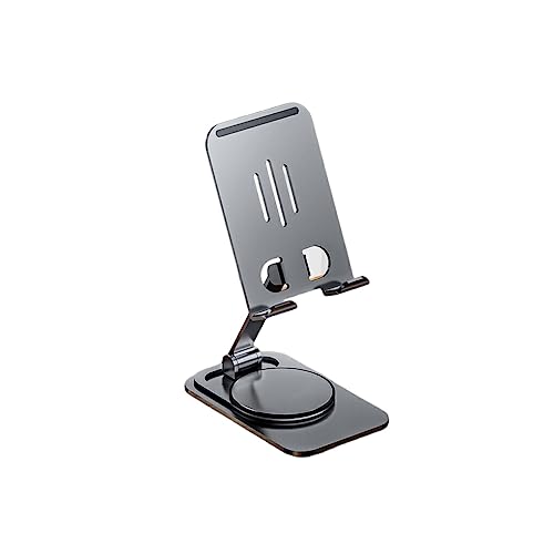 Ailan Klappbarer Telefonhalter Halterung Steht Universal Simple Support Shelf Phones Stand Handyhalterung aus Aluminiumlegierung, Grau von Ailan