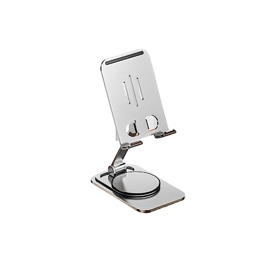 Ailan Klappbarer Telefonhalter Halterung Steht Universal Simple Support Shelf Phones Stand Handyhalterung aus Aluminiumlegierung, Silber von Ailan