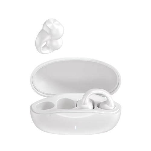 Ailan Leichter und tragbarer Kopfhörer mit offenem Ohr, Hi Fi Sound, breite Anwendungsmöglichkeiten, Rauschunterdrückungsfunktion, ABS, Weiß J01 von Ailan