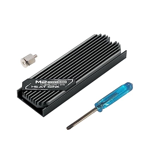 Ailan M.2 SSD Kühlkörper Festkörperfestplatte Aluminium Kühlkörper Superdünner PC Motherboard Kühler Cooling Thermal Pad, Nr.03 von Ailan