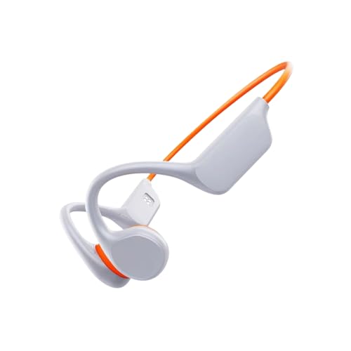 Ailan MP3 Player Modi: Wechseln Sie einfach zwischen Bluetooths und 32 GB MP3 Playern mit Knochenleitungskopfhörern und Bluetooths, orange weiß von Ailan