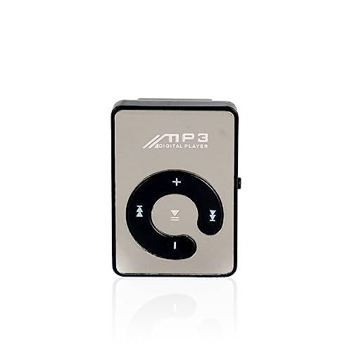Ailan Mini MP3 Player mit Spiegeloberfläche und Clip USB Aufladung Tragbares Musikwiedergabegerät Multifunktionaler eingebauter Akku, Schwarz Ailan Mini MP3 Player mit Spiegeloberfläche und Clip USB Aufladung Tragbares Musikwiedergabegerät Multifunktionaler eingebauter Akku, Schwarz von Ailan
