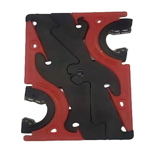 Ailan Modischer Handy Tablet Ständer, verstellbar und rutschfest, praktischer und praktischer Handy Desktop Halter aus Kunststoff, Rot von Ailan