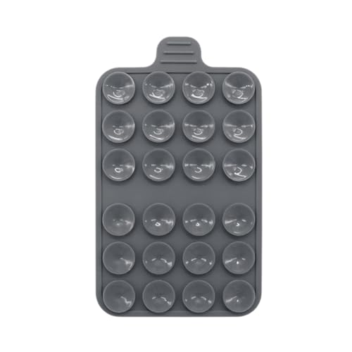 Ailan Praktischer Halter für mobiles Zubehör mit abnehmbarem Silikagel Handy Saugnapfhalter für den Schreibtisch, Dunkelgrau, 1 Stück von Ailan