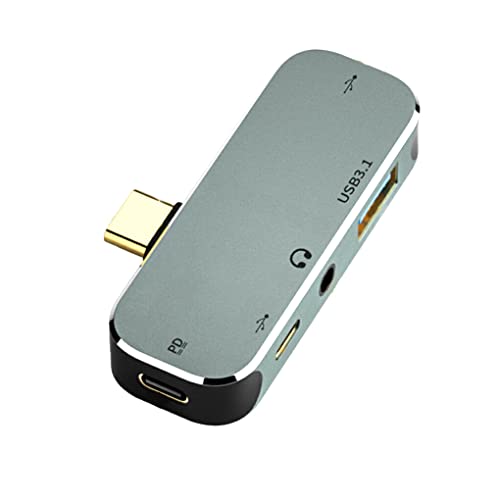 Ailan Typ c USB Hub Aluminiumlegierung Stabiler Kabelanschluss kompatibler Konverter Gerätekabel Splitter Zubehör, Typ 2 von Ailan