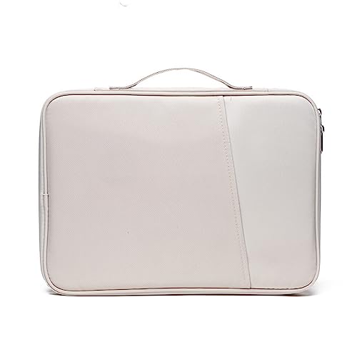 Ailan Universal Laptop Hülle, Notebook Handtasche, Reißverschluss, Computer Tragetasche, stoßfester Schutz, Business Tasche, Weiss, 12.9 13 Zoll von Ailan