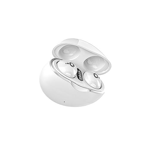 Ailan Unsichtbare Mini Bluetooth Kopfhörer 5.3, echte kabellose HiFi Stereo Rauschunterdrückung, Sport Headset, Sport Kopfhörer, Weiss von Ailan