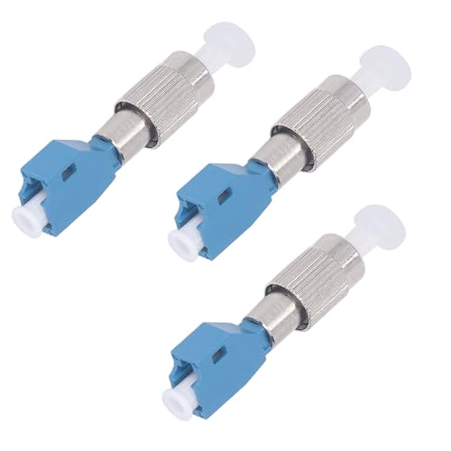 Glasfaser Stecker Glasfaseradapter 3 Stück FC-UPC-Stecker auf LC-UPC-Buchse Adapter Geringe Einfügungsdämpfung Hervorragende Isolierung Glasfaser-Stecker für Netzwerk und optische Kommunikation von Ailao