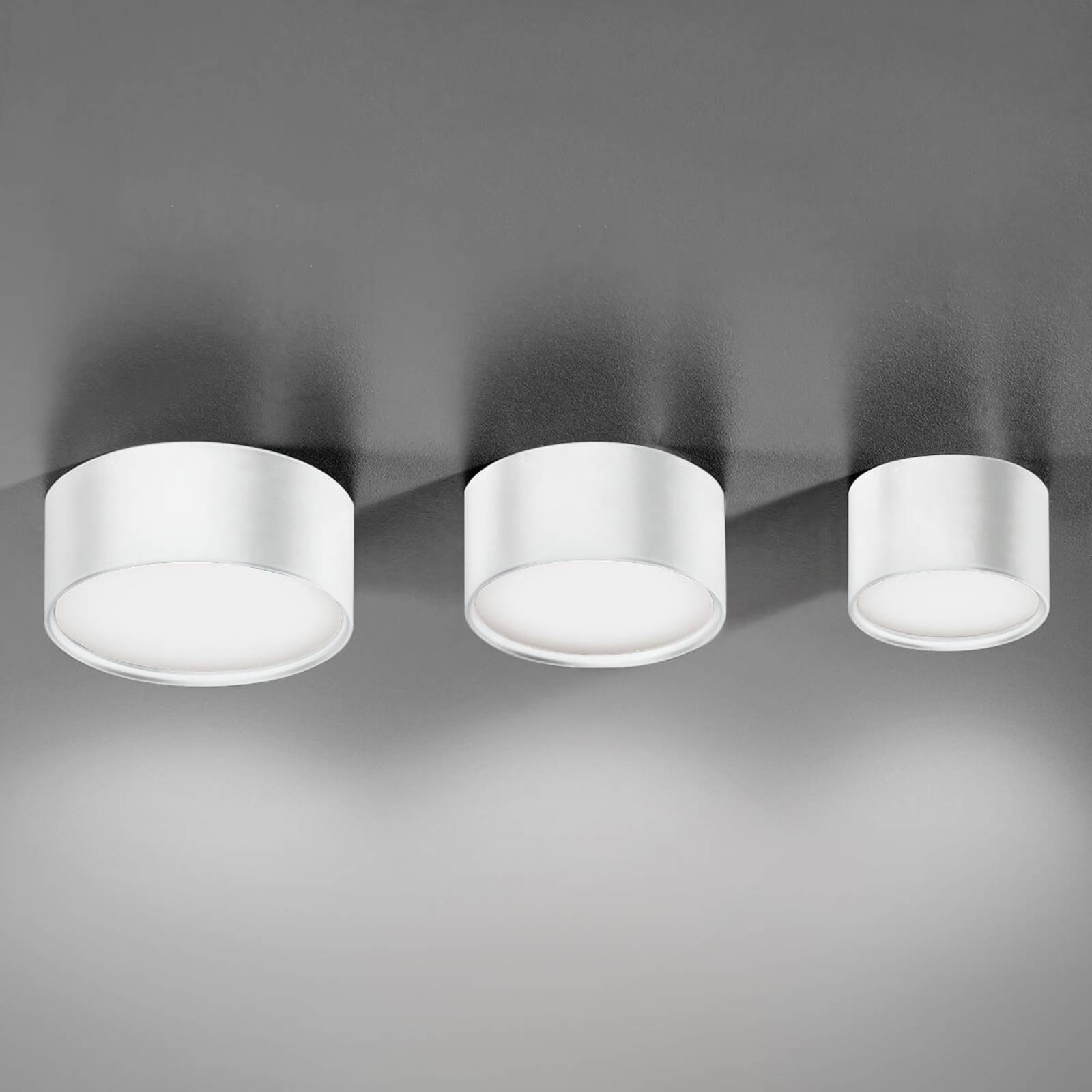 Runde LED-Deckenlampe Mine, weiß 9 cm von Ailati